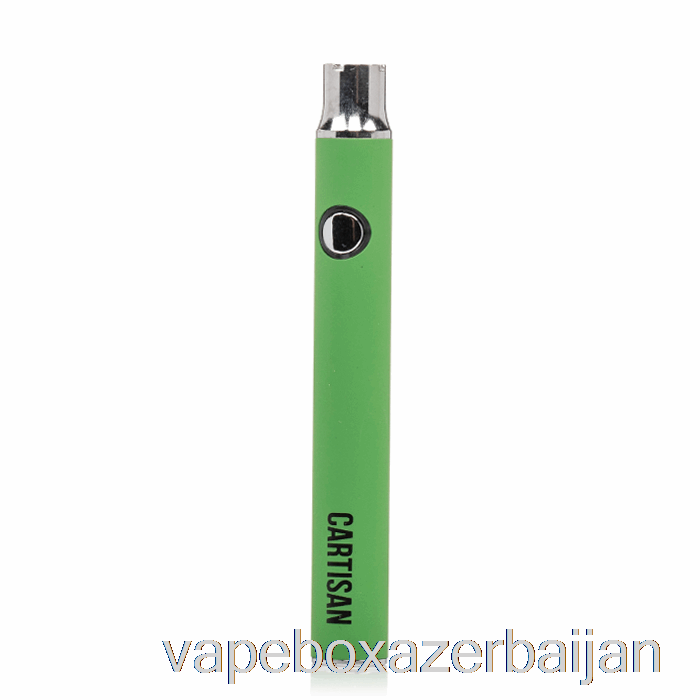 E-Juice Vape Cartisan Button VV 350 510 Battery Green